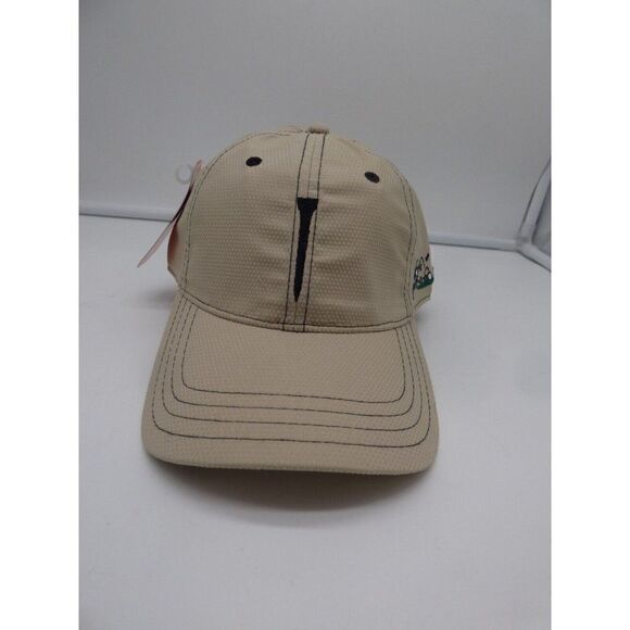 Authentic Pukka  Embroidered Tee Mesh Golf Cap/ Hat, Beige, OS - Picture 1 of 8